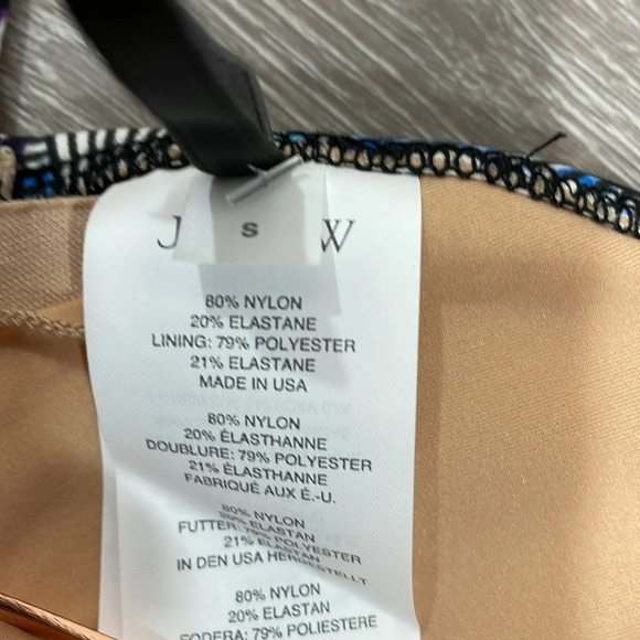 NWT J. Crew High Rise Waist and Triangle Top Bikini Swimsuit Blue Floral S - Picture 15 of 16